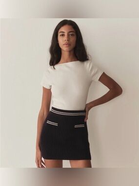 DÔEN Seymour Mini Skirt Deep Navy
